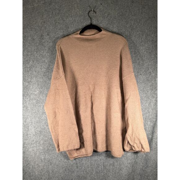 Urban Outfitters Sweater Women Small Brown Mock Neck Long Sleeve Oversized‎ Cozy - Picture 1 of 7